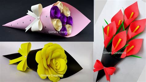 how to make a bouquet with paper